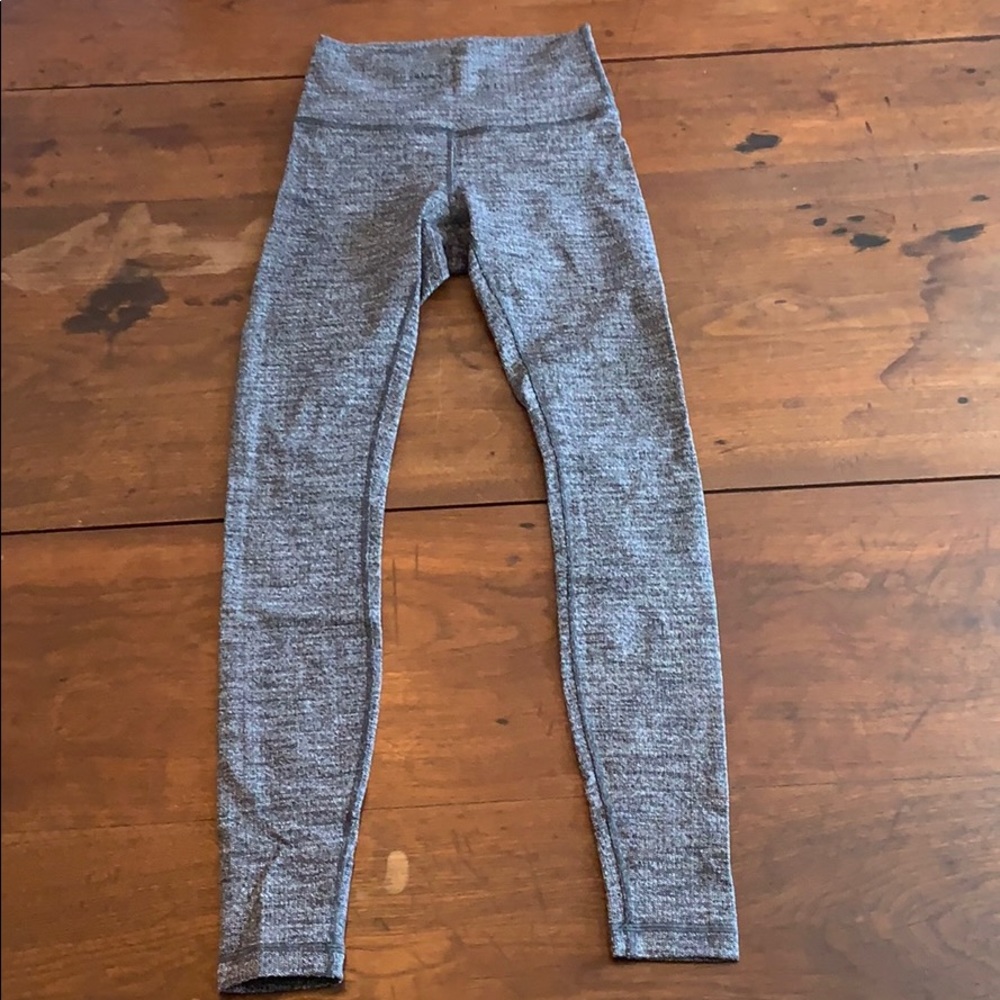 Grey woven Lululemon leggings